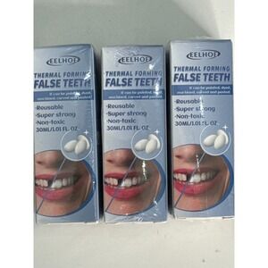 Eelhol Thermal Formal False Teeth Pack of 3